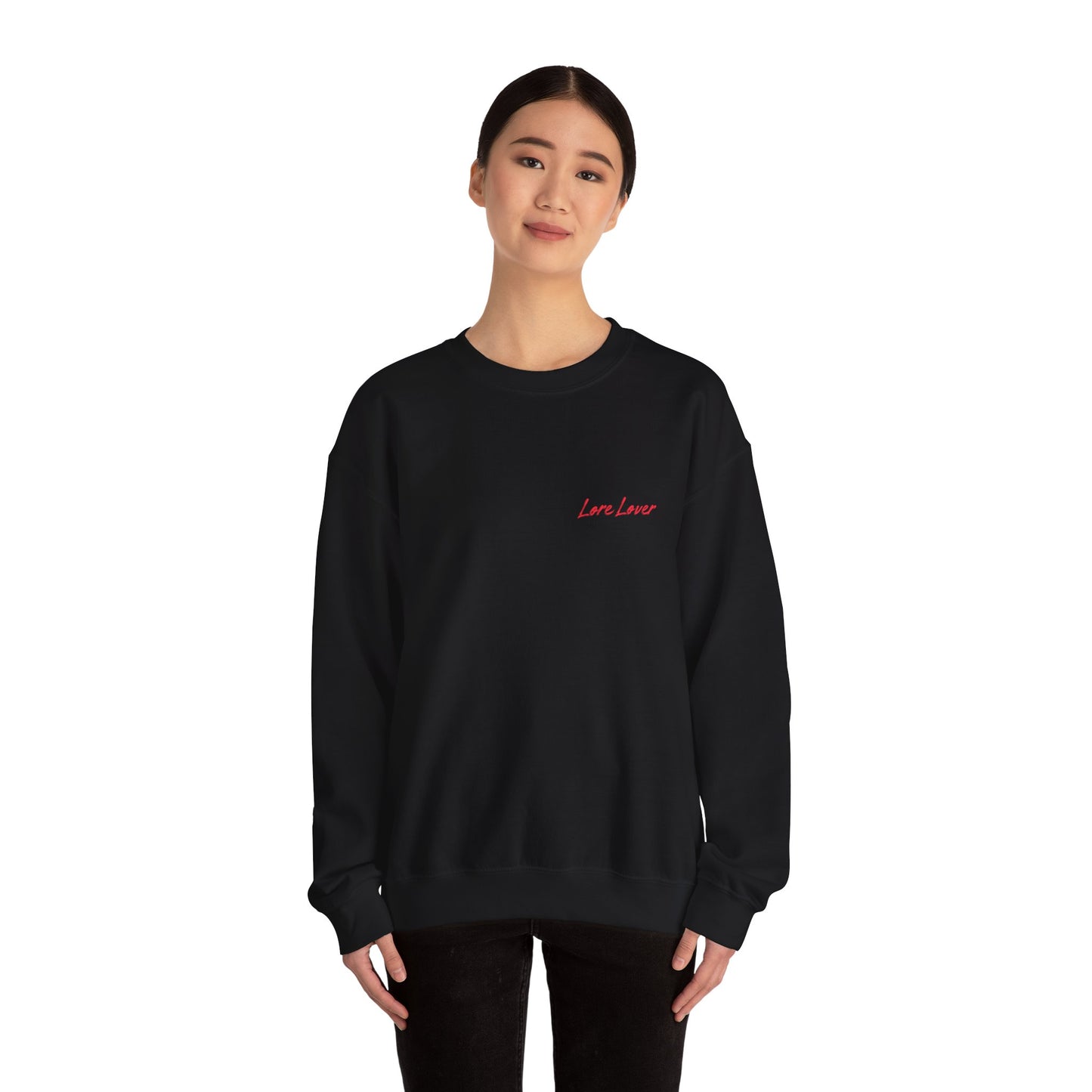Lore Lover script logo Sweatshirt | Vintage Mic Back