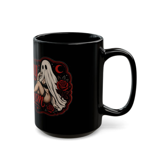 Loreplay until you Loregasm Mug | Ghost Pinup, Gothic Horror Coffee Cup