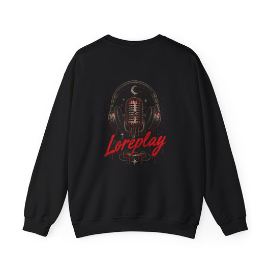 Lore Lover script logo Sweatshirt | Vintage Mic Back