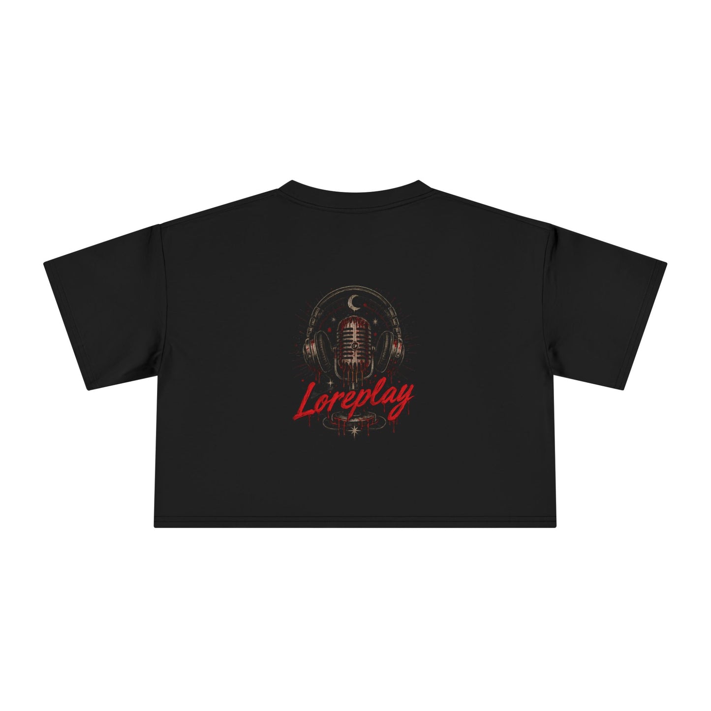 Loreplay Black Crop Tee | Vintage Mic