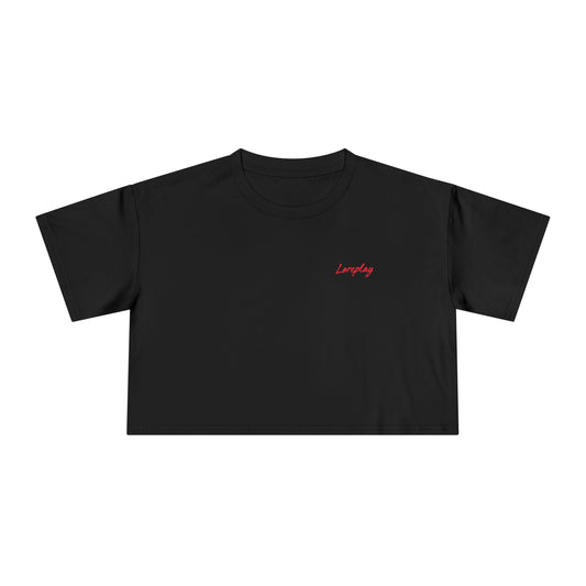 Loreplay Black Crop Tee | Vintage Mic